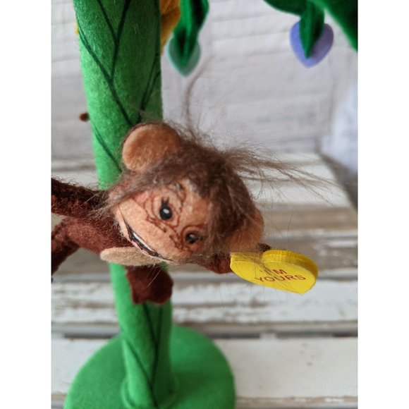 RSVP I Love You Bunches: Monkey with Closed Eyes Sitting on  Annalee monkey tree bananas for you Valentine palm